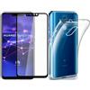 COVER CUSTODIA SILICONE TPU + PELLICOLA VETRO TEMPERATO PER HUAWEI MATE 20 LITE