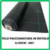 Lif telo da pacciamatura nero per orto giardino antierbacce antiradice h.210cmx5mt