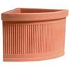 garden Vaso Angolare Millerighe 47x47xh40/46x46x h 53 cm in Resina Giardino Piante