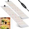 idudu 2 pezzi Lampada per Piante, 270 LEDs Full Spectrum lampade LED Coltivazion