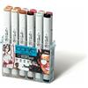 COPIC Sketch Set da 12 Colori 21075705, Diverse Tonalita' di Pelle