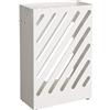 SONGMICS Porta Ombrelli in Metallo, Portaombrelli Rettangolare,