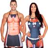 Neer Set di 2 Grembiuli Muscoli Divertenti - Regalo per Coppia, Creativi da Cucina, I