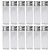 Bamboopack 12 flaconi di vetro da 30 ml con coperchi a vite in alluminio, bottiglie vuote p