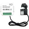 Eurowagens Misuratore Di Energia Tuya 80A Con Pinza Monitor App KWh Voltaggio Corrente