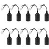 LbsAMP 10 Pezzi Portalampada E27 Porta Lampadina E27 4A 250V con Filo e Terminal
