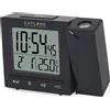 EXPLORE SCIENTIFIC Orologio radiocontrollato con proiezione ora RDP1001, nero