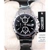 SEIKO (Seiko) Orologio Uomo SEIKO Spirit SBTR005 Cronografo Quarzo Argento Nero Nuovo con...