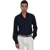 YES ZEE camicia uomo collo francese Yes Zee Blu