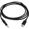 Eurowagens Cavo Per Cuffie Prestazioni Superiori Tipo C a 2.5mm Per HD8DJ HD7DJ