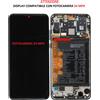 HUAWEI P30 LITE MAR-LX1 / MAR-LX1M / MAR DISPLAY LCD ORIGINALE HUAWEI P30 LITE GLOBAL EDITION NERO + FRAME + BATTERIA