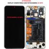 HUAWEI P30 LITE MAR-LX1 / MAR-LX1M / MAR DISPLAY LCD ORIGINALE HUAWEI P30 LITE GLOBAL EDITION BIANCO + FRAME + BATTERIA