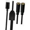 Eurowagens Adattatori Type C 35mm Con Spina Per Cuffie, Splitter Per Smartphone E Tablet