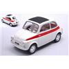 WHITEBOX WB124182 FIAT 500 1960 WHITE/RED 1:24 Modellino