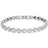 Swarovski 5071173 Braccialetto Angelic Rotondo, Bianco, Placcato rodio