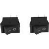 Eurowagens 2 Pezzi Auto Car AC 6A250V 10A125V 2 Pin 2 Posizione ONOFF Interruttore KCD1
