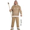 W WIDMANN MILANO Party Fashion - Costume da eschimese, top con cappuccio e pantaloni, Inuk, carnevale, festa a tema