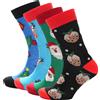 A2Z Uomo Calzini 4 Confezione Novità Natale Durevole Moda Inverno Caldo Comodo