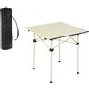 MOHOME Tavolino Pieghevole Salvaspazio Tavolo Alluminio 50x50x50 cm Portatile Campeggio