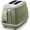 DeLonghi (DeLonghi) Delonghi Pop-Up Tostapane Icona Vintage Collection CTOV2003J-GR Verde Oliva New