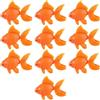 Eurowagens Acquario Arancione Plastica Carassio Dorato Ornamento Decorazione Acquario 10 Pz