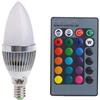 Eurowagens Lampadina LED RGB E14 3W 15 Colori Cambio Con Telecomando AC