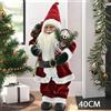 nataluna Babbo Natale Classico 40 cm Colore Rosso Addobbo Natalizio Realistica statuina