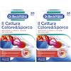 Dr. Beckmann Cattura Colore & Sporco Tecnologia Avanzata | Per proteggere a lungo i colori del bucato | Con molecole che catturano colori e microfibre | 20 foglietti (Confezione da 2)