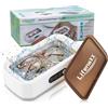 Lifenaxx Pulitore a Ultrasuoni 650 ml - Dispositivo a ultrasuoni 60 kHz per gioielli, occhiali e orologi - Vasca a ultrasuoni professionale in acciaio inox - 3 programmi di pulizia - LX-058