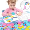 Montessori Kids Tangram Puzzle Jigsaw Block Gioco di smistamento Regalo per