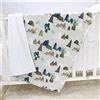 TANOFAR Coperta per bambini, motivo floreale viola Minky per ragazzi e ragazze, con retro punteggiato, doppio strato, coperta per culla per bambini, 100x100 cm, montagna