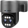 GENBOLT 2.5K PTZ Telecamera WIFI Esterno con PoE,Doppio Lente CCTV IP Videocamer