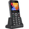 MP myPhone Halo 3 nero, Telefono cellulare per anziani con tasti grandi, pulsant