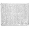 Rayher Ldpe Stampo: Lettere/Cifre, 37 Motivi Alti Ciascun 3Cm, Mis.23,2X18, 3601