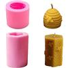Sqxaldm Stampo in Silicone per Candele di Cera D'api Stampi Candele in Silicone