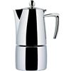 ILSA Caffettiera Espresso Slancio, Induzione, Lucida, Acciaio Inox 18/10, Tazza