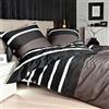 Janine biancheria da letto in raso di cotone J.D.8468 Nougat-Nero, 100% cotone,