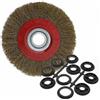 OTOTEC - Spazzola pulitrice per smerigliatrice da banco, forma circolare, in fil