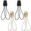 GORGECRAFT 4Pz Adattatore Clip Portalampada Portalampada Nero Dorato Paralume Ki