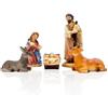 Gesar Statuine Presepe 3,5 cm 5 Pezzi - Set 5 Pezzi Presepe in Resina 3,5
