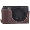 fittings4you Custodia in vera pelle compatibile con Ricoh GR III CC1819c, (b8e)