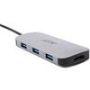 Acer Adattatore Multiporta USB TYPE-C 7 in 1, Dongle, Adattatore Universale da V