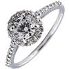 Fichera Preziosi Anello Donna Solitario Multi Pietra Diamanti Naturali 0,59 + 0,22 ct NUOVO E ...
