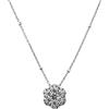 Fichera Preziosi Collana Donna Punto Luce Fiore Oro 18 kt e Diamanti Naturali 0.40 F Color NUO...