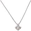 Fichera Preziosi Collana Punto Luce Oro 18 kt e Diamante Naturale F 0.30 ct NUOVO E ORIGINALE