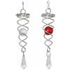 CIM Metal Deco Wind Chime - Little Crystal Twister Bundle Red/Clear - girandola
