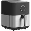 HOMCOM Friggitrice ad Aria da 8L 1700W con Display LED e 8 Programmi Nero