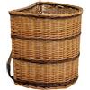okaffarefatto Cesto raccoglitore in vimini Gerla Big con tracolle 52 x 38 x h 48 cm