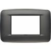 Vimar 20683.15 Eikon Placca Round 3 Moduli antracite matt