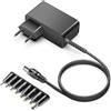 TAIFU AC DC 18V 2A 1,5A 1A Alimentatore Caricatore Universale 5.5x2.1mm+6.5x4.4m